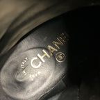 Chanel Boots Short Shoes Chain Coco Mark Suede Black — view 7