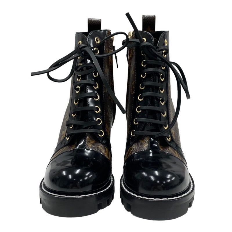 Louis Vuitton Star Trail Monogram Boots Short Ankle Lace Up Leather — view 2