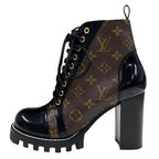 Louis Vuitton Star Trail Monogram Boots Short Ankle Lace Up Leather — view 3