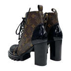 Louis Vuitton Star Trail Monogram Boots Short Ankle Lace Up Leather — view 4