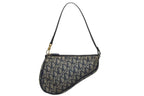 Dior Saddle Pouch MC Navy Trotter Pattern Galliano