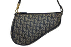 Dior Saddle Pouch MC Navy Trotter Pattern Galliano — view 2