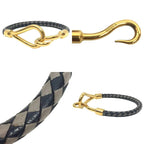 Hermes Jumbo Bracelet Braided Leather — view 4