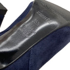 Hermes Boots Short Kelly Hardware Suede Navy — view 8