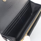 Dior My Violet Wallet Lambskin Black Gold Hardware Long — view 6