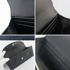 Dior My Violet Wallet Lambskin Black Gold Hardware Long — view 8