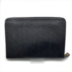 Chanel Big CC Logo Caviar Leather Black Clutch — view 2