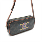 Celine Macadam Embroidery Triomphe Limited Edition Leather Shoulder Camera Bag — view 3