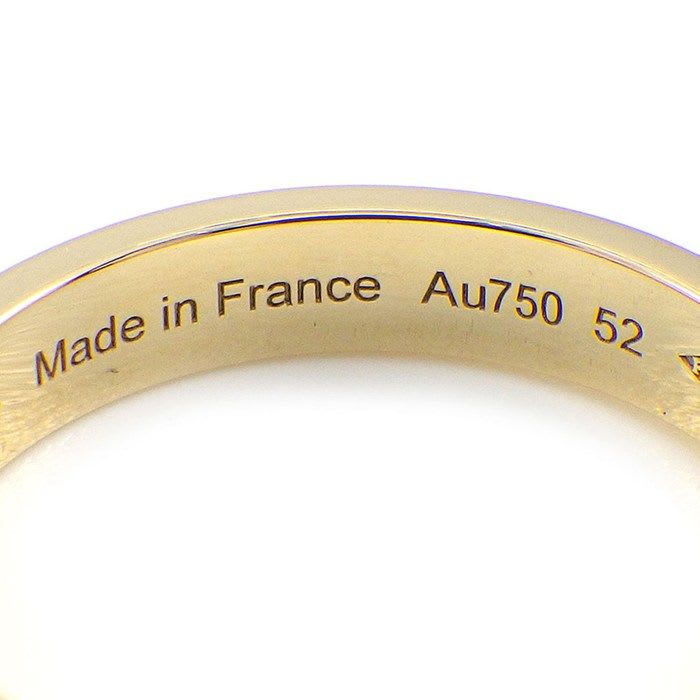 Hermes Ring Kelly TPM Double 2 two Finger Chain 18K Yellow Gold No 12 52 — view 5