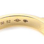 Hermes Ring Kelly TPM Double 2 two Finger Chain 18K Yellow Gold No 12 52 — view 6