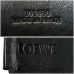 Loewe Anagram Logo Coin Case Purse Leather Black — view 9