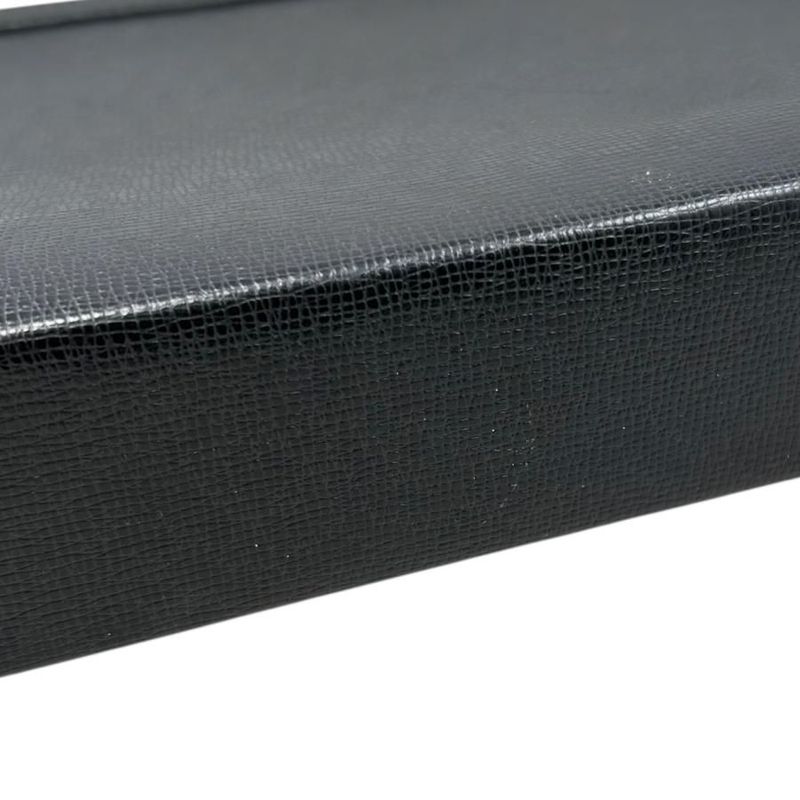 Louis Vuitton Clutch Bag Pochette Voyage Taiga Noir Black — view 8