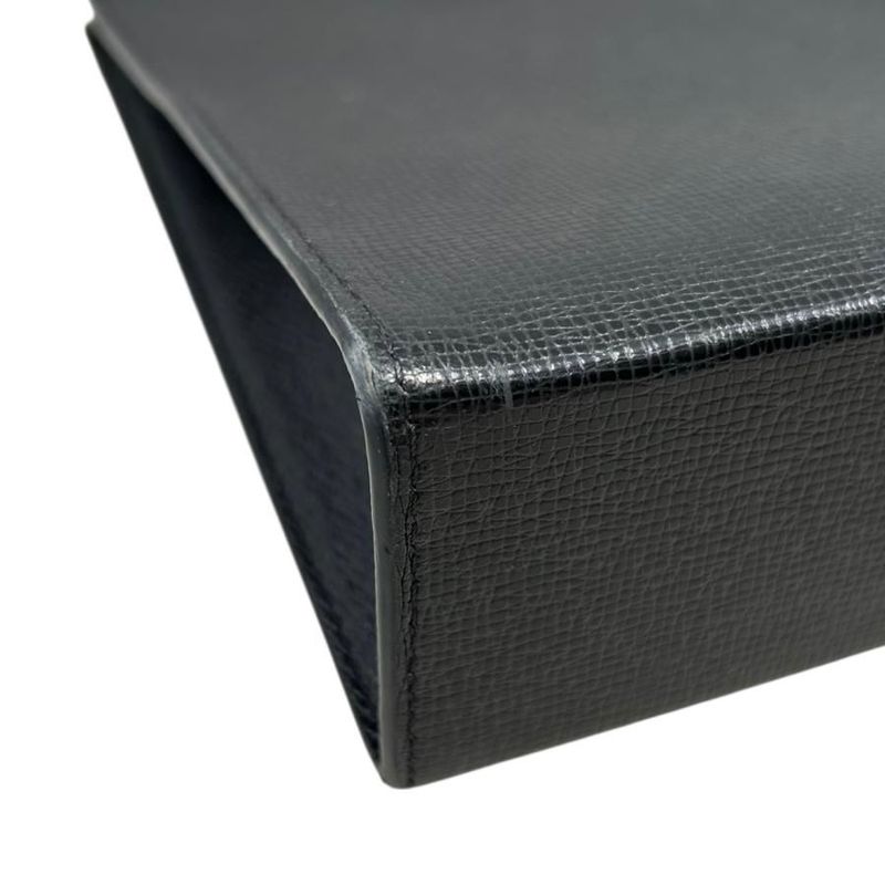 Louis Vuitton Clutch Bag Pochette Voyage Taiga Noir Black — view 6