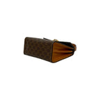 Celine Vintage Macadam Pattern Logo Ring Hardware Leather 2-Way Mini Handbag — view 9