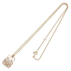 Hermes Amulet Constance 18K Pink Gold Diamond Bag Motif Necklace — view 3