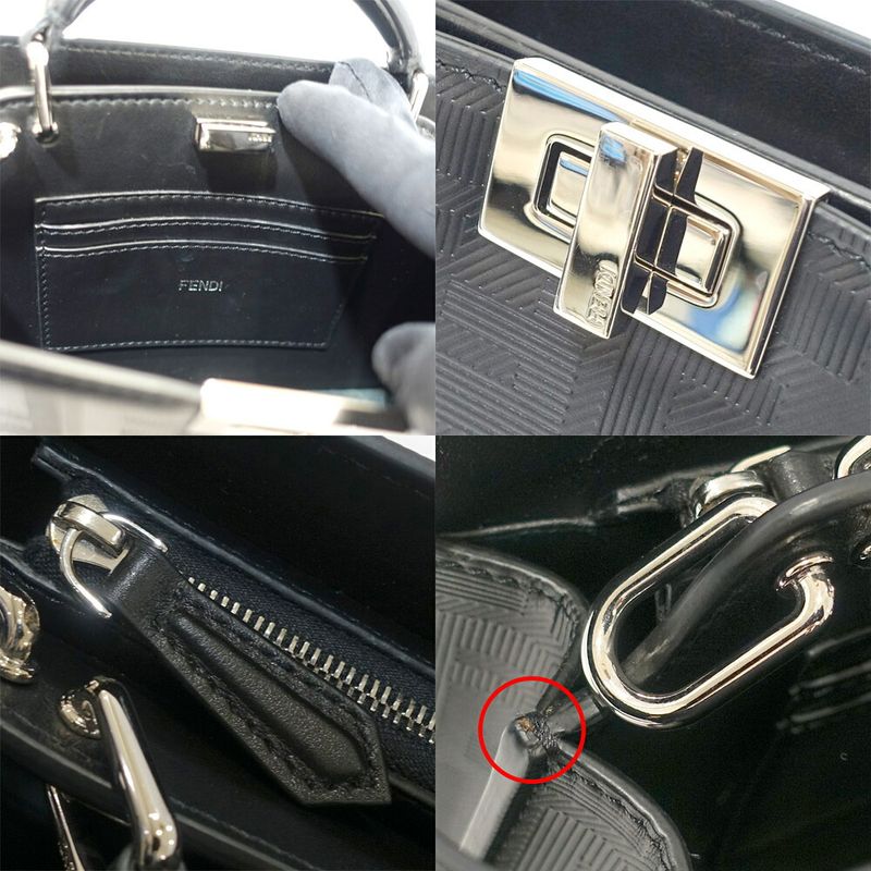 Fendi P-cub-iseeu X-cross 7 Va582 Leather BK — view 7