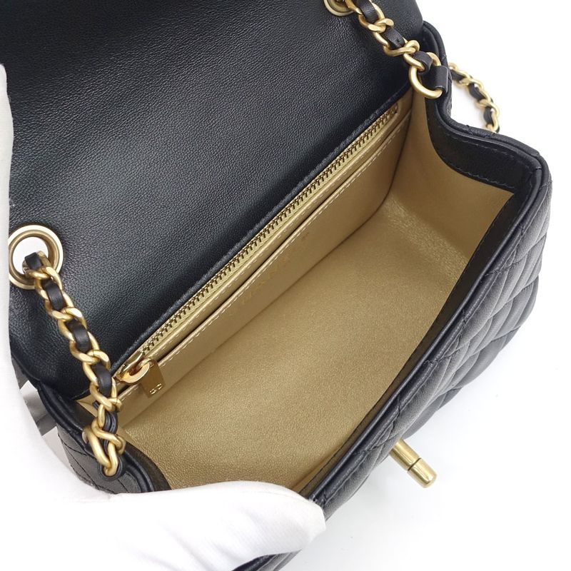 Chanel Mini Quilted Chain Shoulder Bag — view 7
