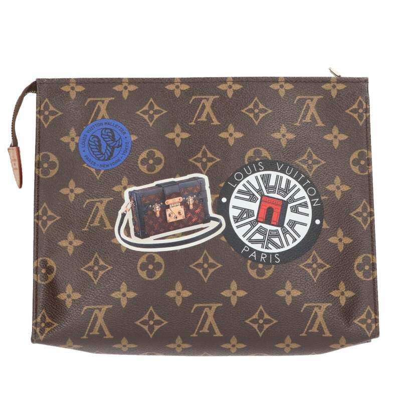 Louis Vuitton Poche Toilette Monogram World Tour Clutch Bag — view 3