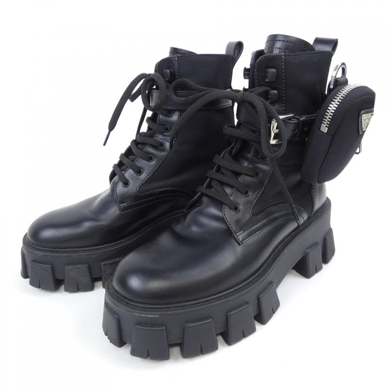 Prada Monolith Triangle Logo 1 T255 M Boots — view 3