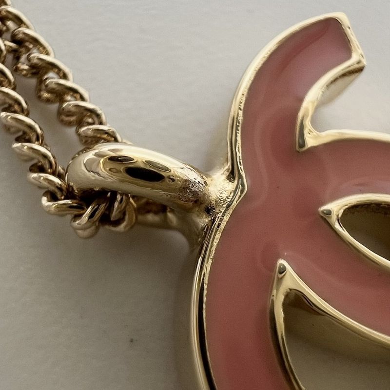 Chanel Necklace Chain Coco Mark Accessories With Adjuster GP — view 9