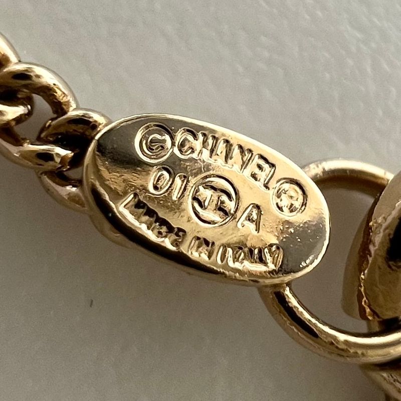Chanel Necklace Chain Coco Mark Accessories With Adjuster GP — view 4