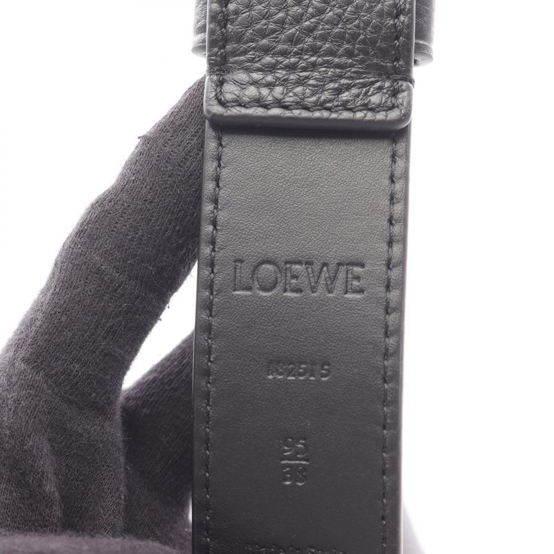 Loewe Belt Chunky Anagram Black Leather — view 5