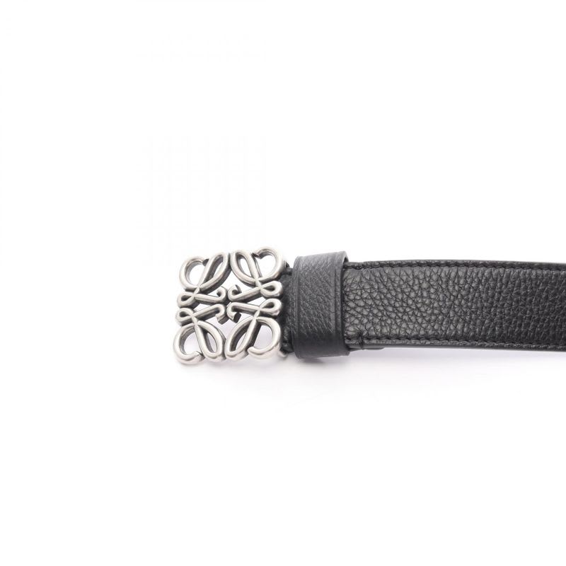 Loewe Belt Chunky Anagram Black Leather — view 3