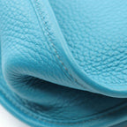 Hermes Shoulder Bag Evelyne 3 Trois GM Blue Paon Leather