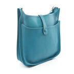 Hermes Shoulder Bag Evelyne 3 Trois GM Blue Paon Leather