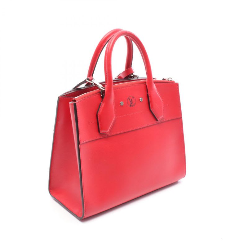 Louis Vuitton Handbag City Steamer PM Rouge Leather