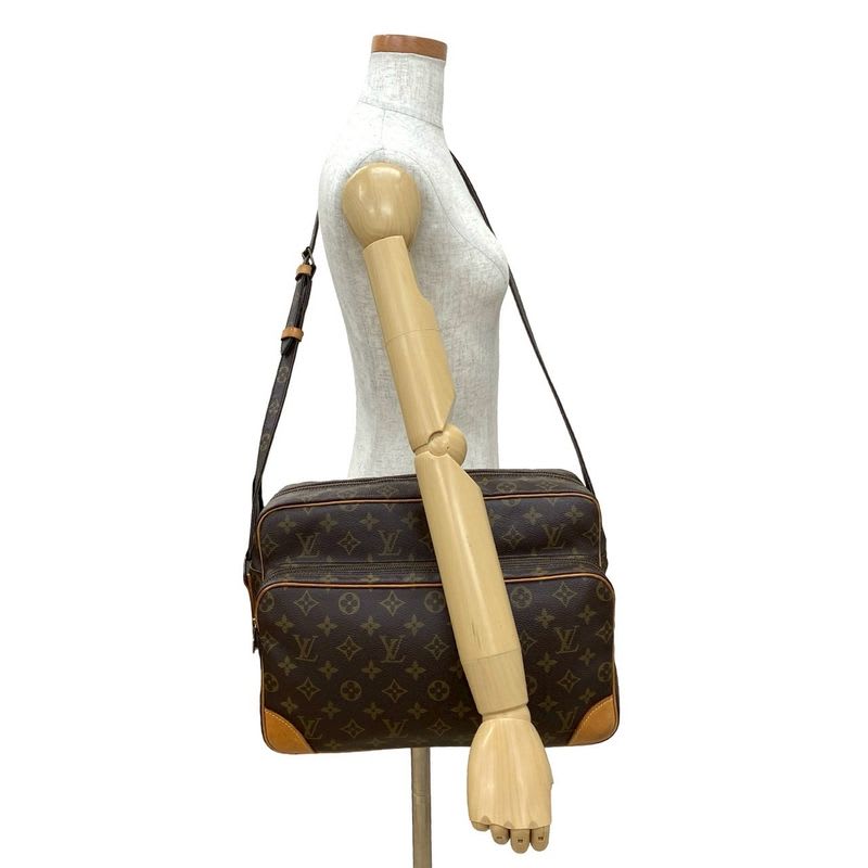 Louis Vuitton Vintage Nile Monogram Leather Shoulder Bag — view 3