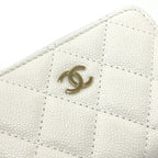 Chanel Coin Case Coco Mark Ap0216 Caviar Leather White — view 6