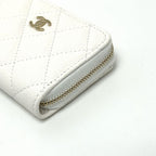 Chanel Coin Case Coco Mark Ap0216 Caviar Leather White — view 4