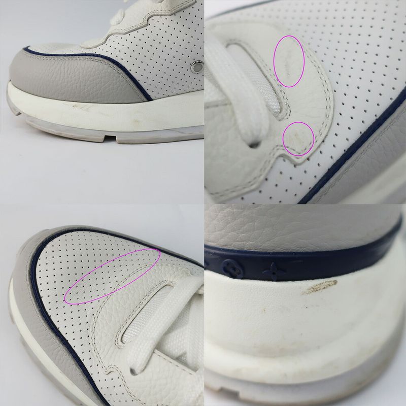 Louis Vuitton Classic Sneakers 1 Ahsv3 Marine Blue White Gray — view 7