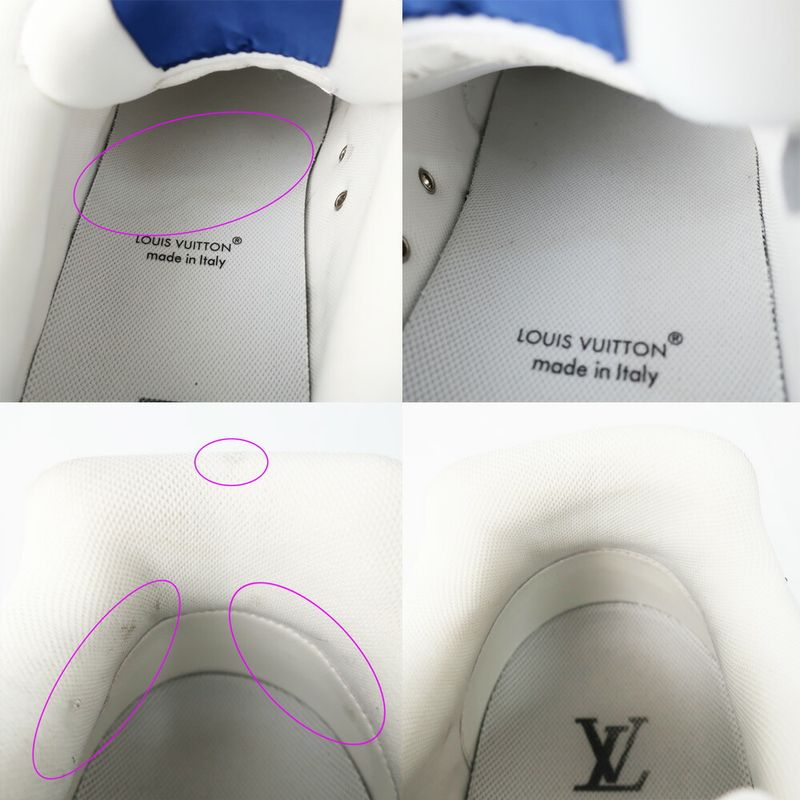 Louis Vuitton Classic Sneakers 1 Ahsv3 Marine Blue White Gray — view 6