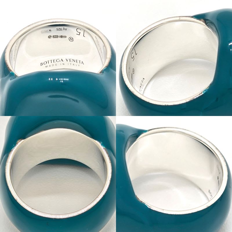 Bottega Veneta Enamel Paint Silver Signet Ring 15 Blaster Star — view 5