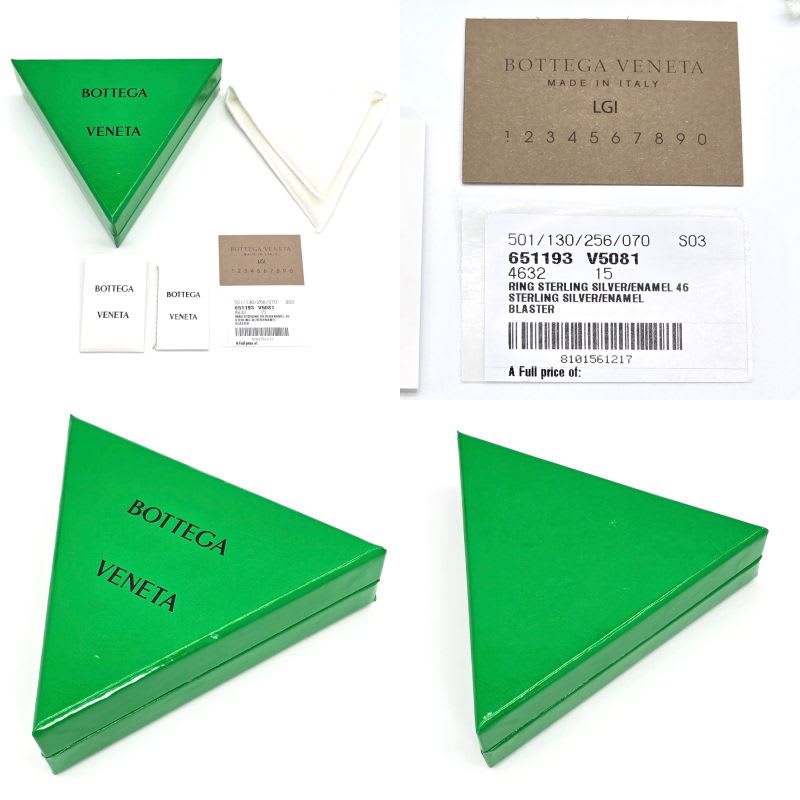 Bottega Veneta Enamel Paint Silver Signet Ring 15 Blaster Star — view 3