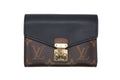 Louis Vuitton Portefeuille Pallas Compact Trifold Wallet Monogram Canvas Brown