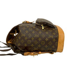 Louis Vuitton Vintage Montsouris Monogram Leather Drawstring Rucksack Sac — view 6