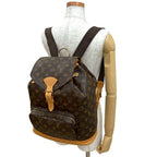 Louis Vuitton Vintage Montsouris Monogram Leather Drawstring Rucksack Sac — view 3