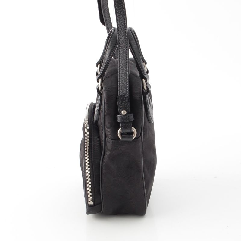 Gucci GG Nylon Leather Off The Grid 2-Way Shoulder Bag Black — view 4