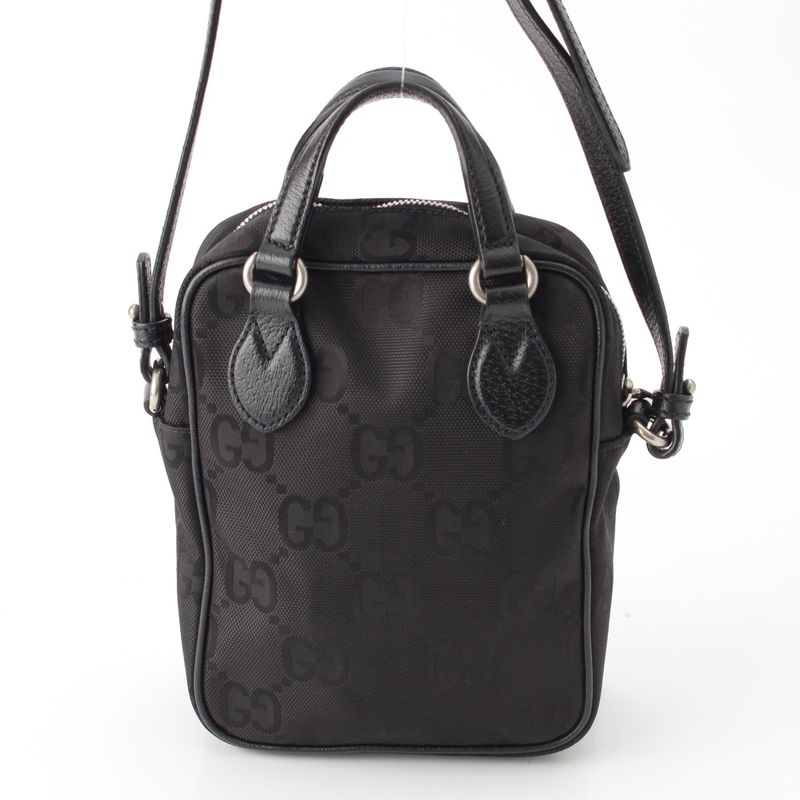 Gucci GG Nylon Leather Off The Grid 2-Way Shoulder Bag Black — view 5