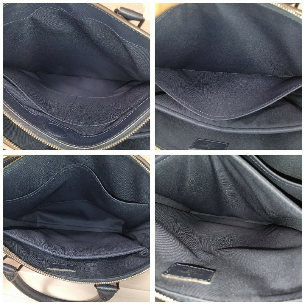 Louis Vuitton Antonto Taiga Navy Tote — view 9