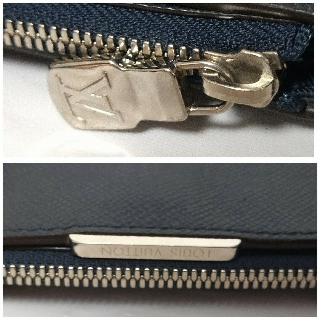 Louis Vuitton Antonto Taiga Navy Tote — view 5