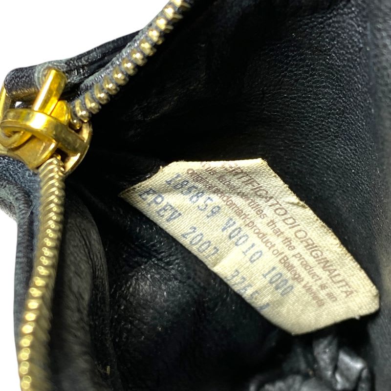 Bottega Veneta Intrecciato Coin Case Purse Compact Leather Black — view 8