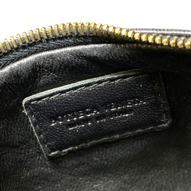 Bottega Veneta Intrecciato Coin Case Purse Compact Leather Black — view 7