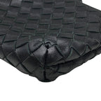 Bottega Veneta Intrecciato Coin Case Purse Compact Leather Black — view 3