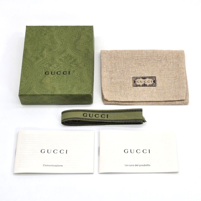 Gucci Double G Key Chain Holder Silver Tone Metal Total Length 10.25 — view 5