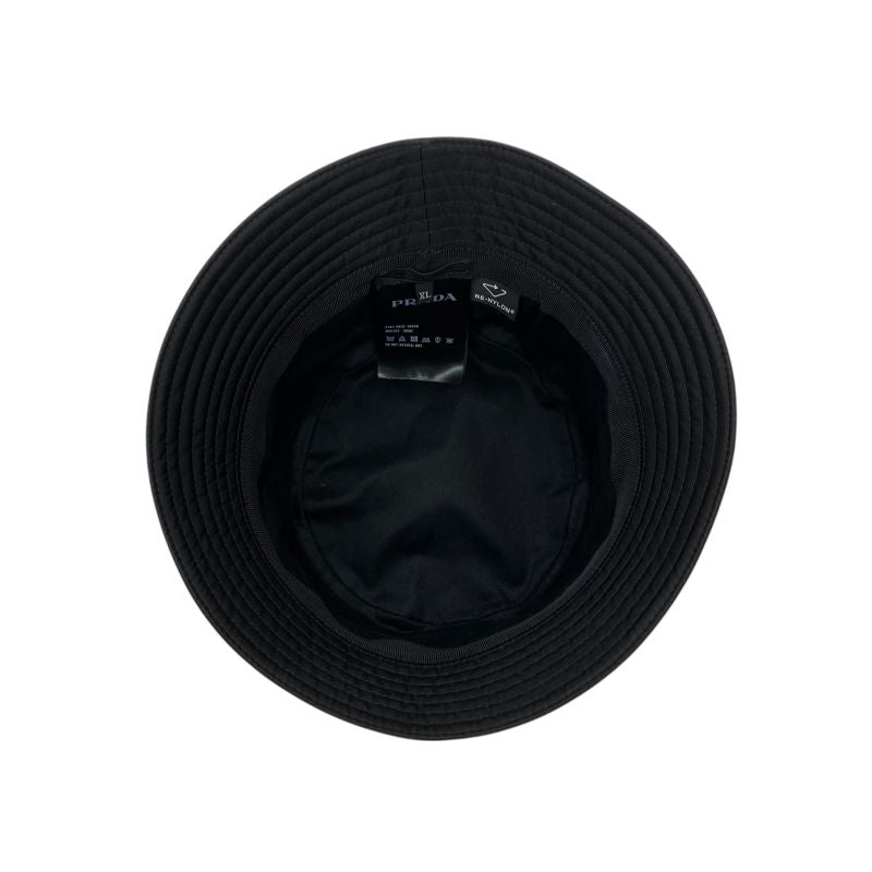 Prada Hat 2 Hc137 Bucket Nylon Triangle Logo Plate XL Em4900 — view 6