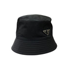 Prada Hat 2 Hc137 Bucket Nylon Triangle Logo Plate XL Em4900 — view 3